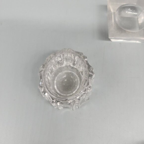 Vintage Assorted 5 Pcs Heavy Clear Glass Salt Cellars - Picture 6 of 13